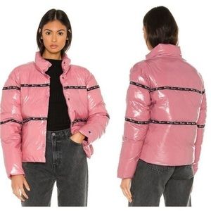 Champion Pink Puffer Jacket With Tech Fill